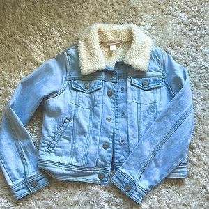 Cat & Jack M girls Sherpa lined Jean jacket